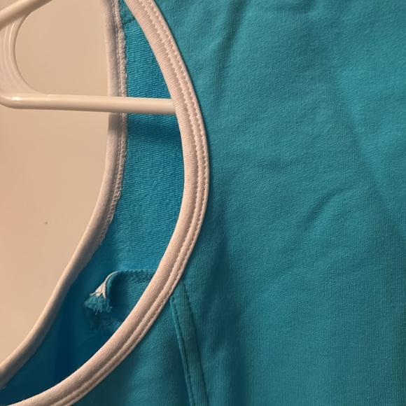 Boston Proper golf tank with gold hardware and zippers. - Picture 2 of 6